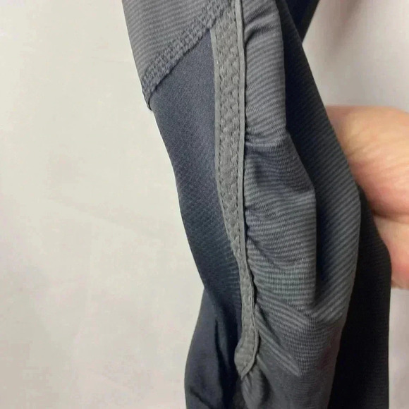 LULULEMON WO SIZE 6 RUN FOR YOUR LIFE CROP SPORT LEGGINGS BLACK WAIST ZIP POCKET - Picture 5 of 11